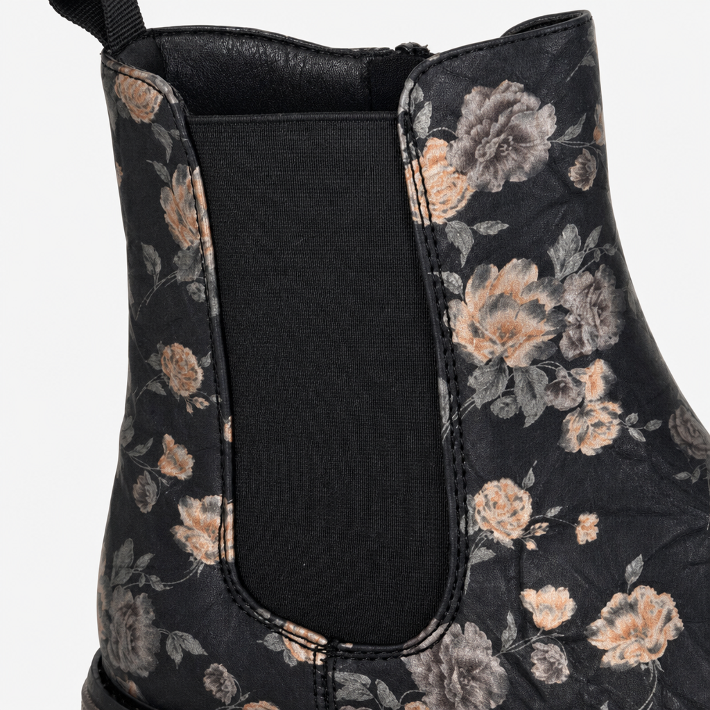 Cipriata JESSICA Womens Ankle Boots Black Multi Floral