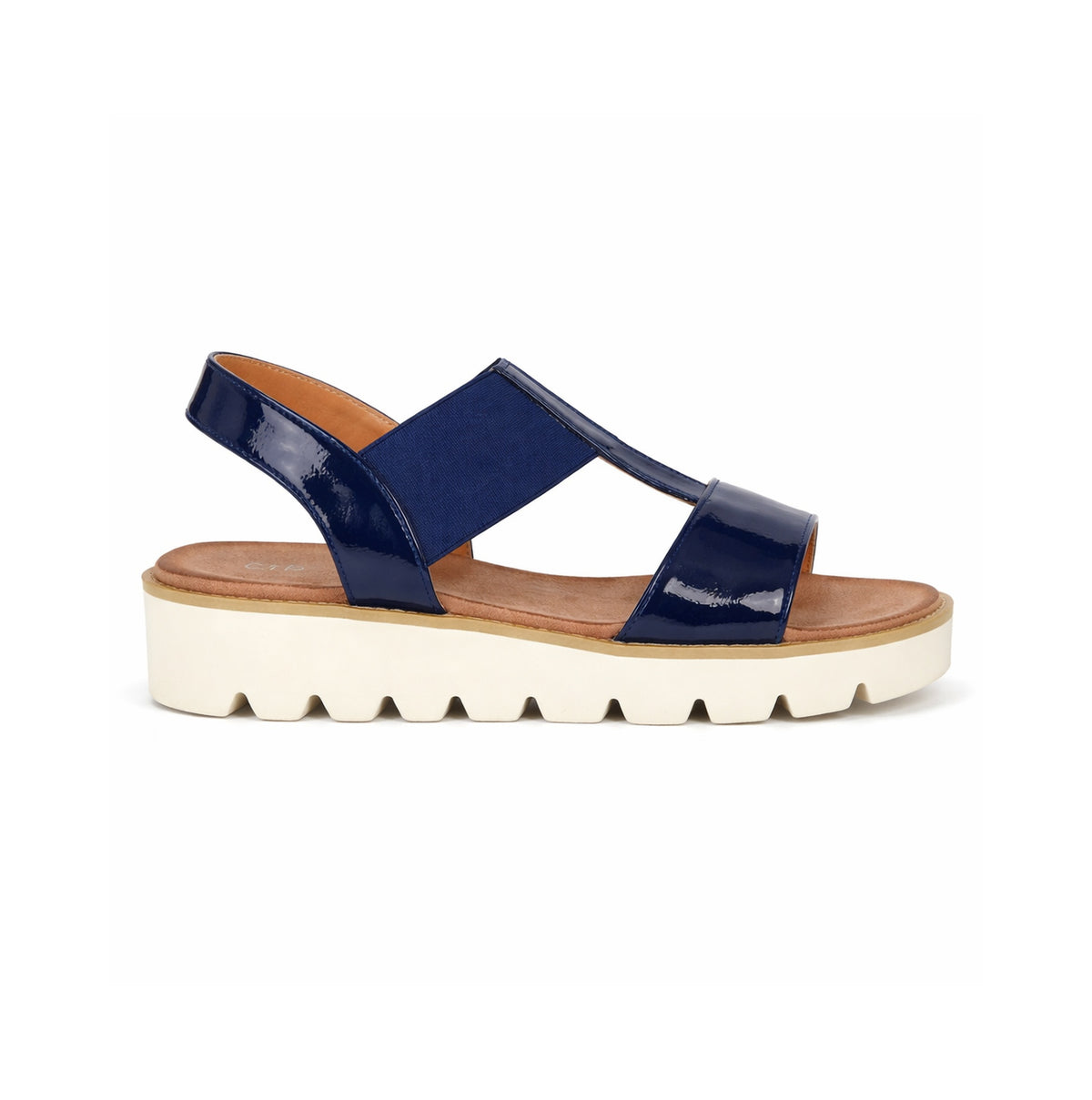 Cipriata ALADINA Womens Slingback Sandals Navy Patent