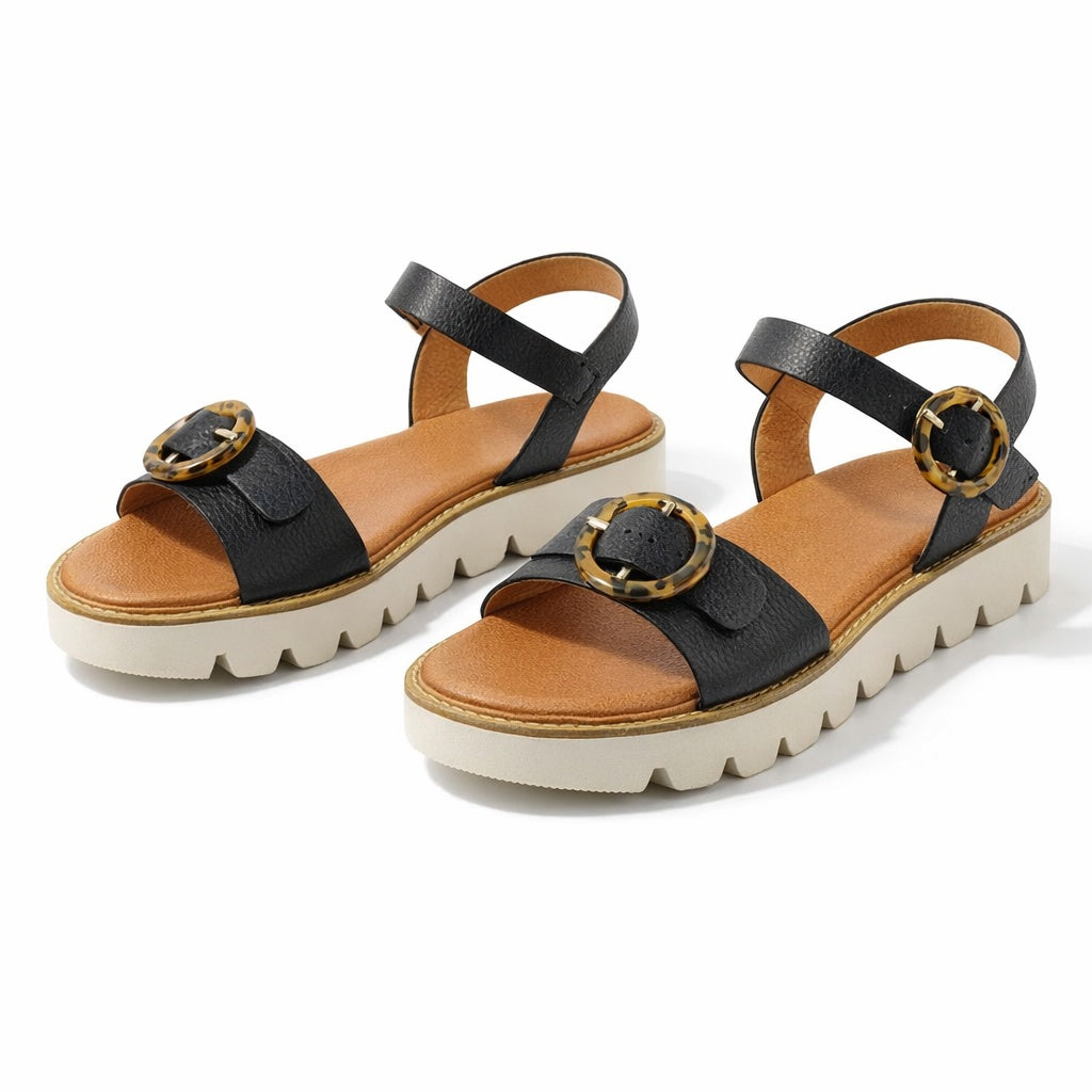 Cipriata MIMI Womens Ankle Strap Sandals Black