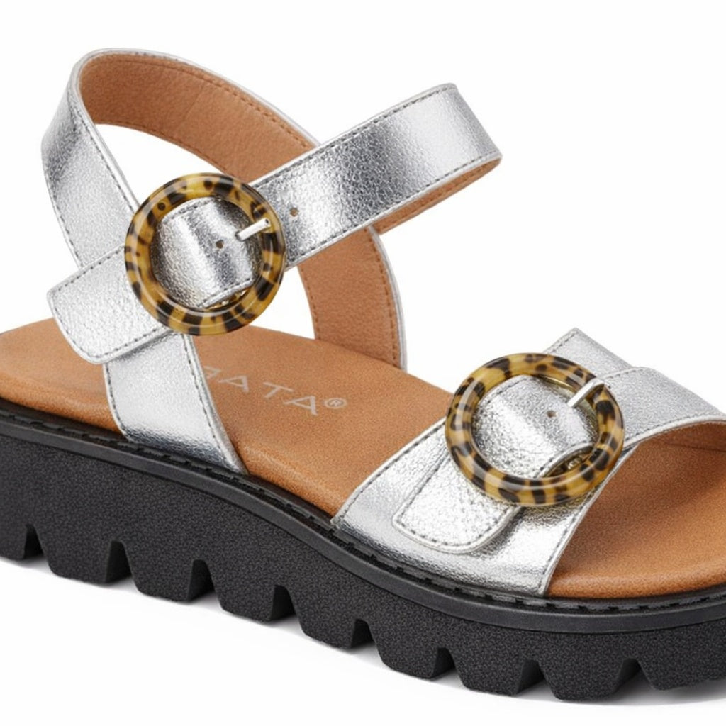 Cipriata MIMI Womens Ankle Strap Sandals Silver