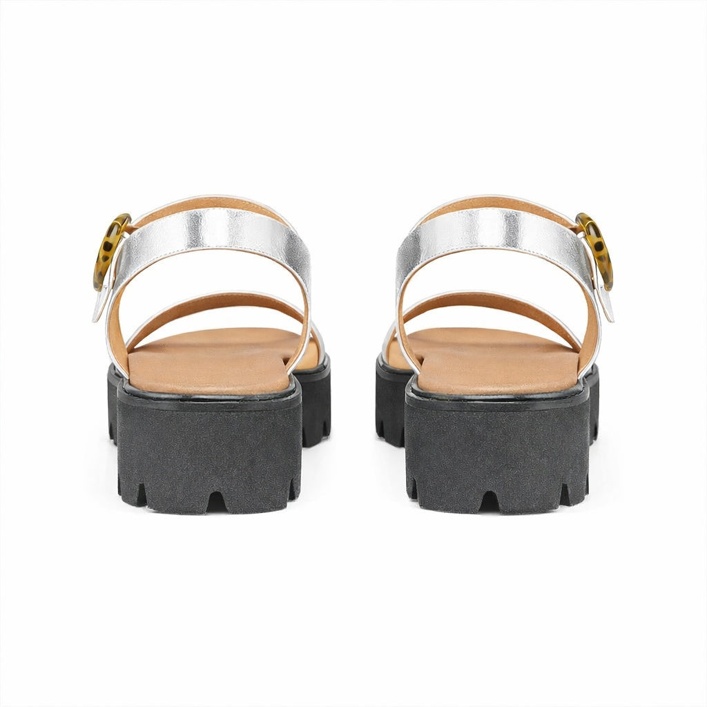 Cipriata MIMI Womens Ankle Strap Sandals Silver