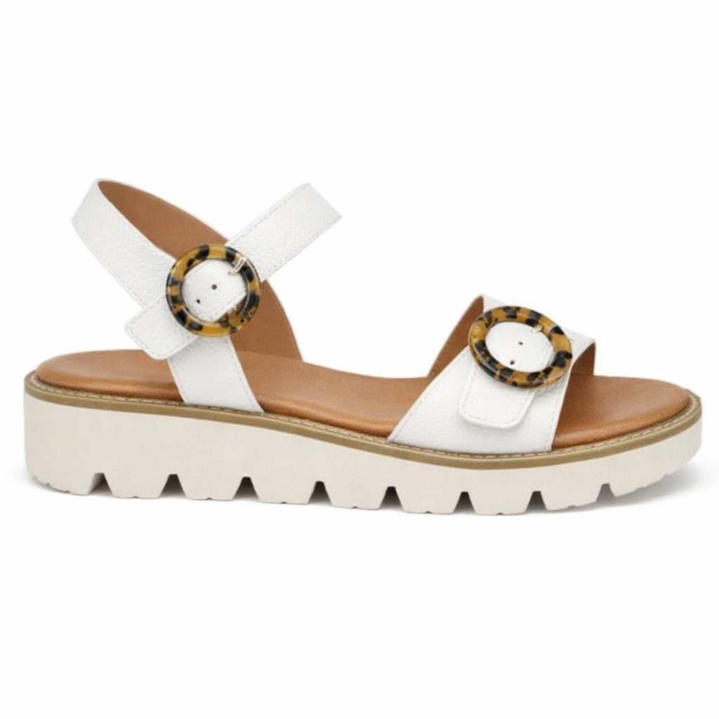 Cipriata MIMI Womens Ankle Strap Sandals White