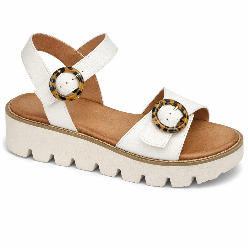 Cipriata MIMI Womens Ankle Strap Sandals White