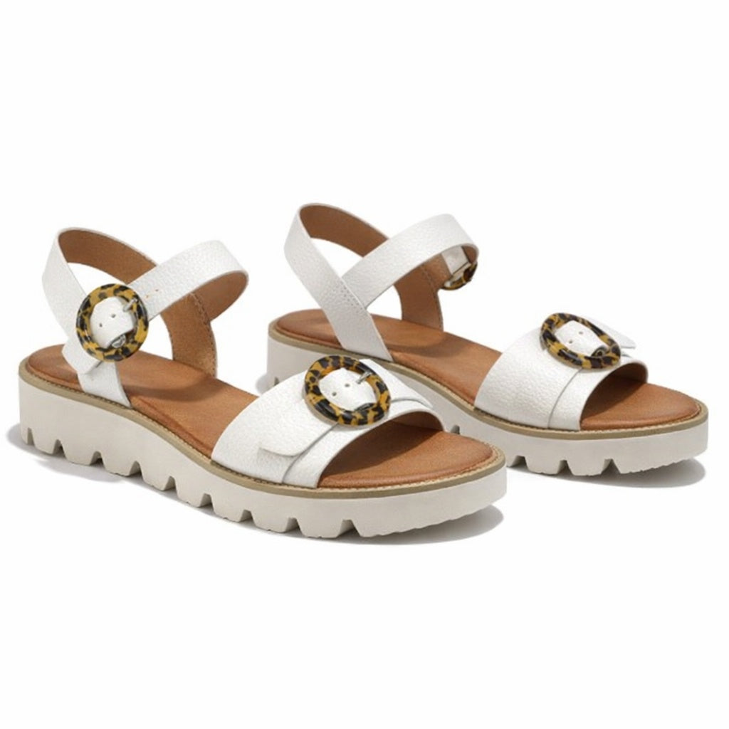 Cipriata MIMI Womens Ankle Strap Sandals White