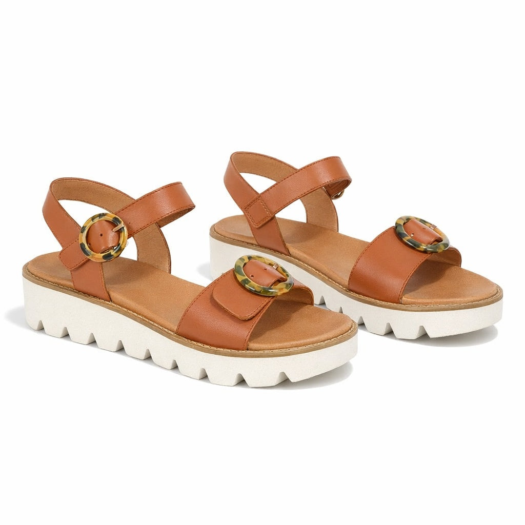 Cipriata MIMI Womens Ankle Strap Sandals Tan