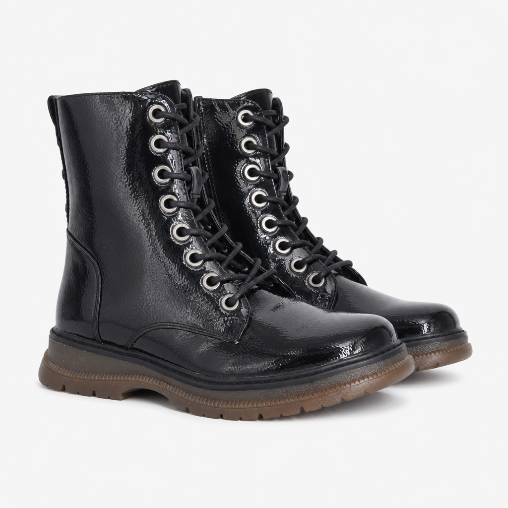 Cipriata ANNETTA Womens Ankle Boots Black Patent