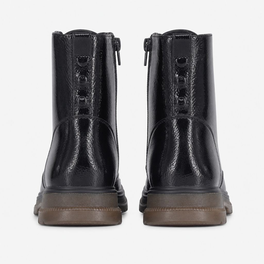 Cipriata ANNETTA Womens Ankle Boots Black Patent