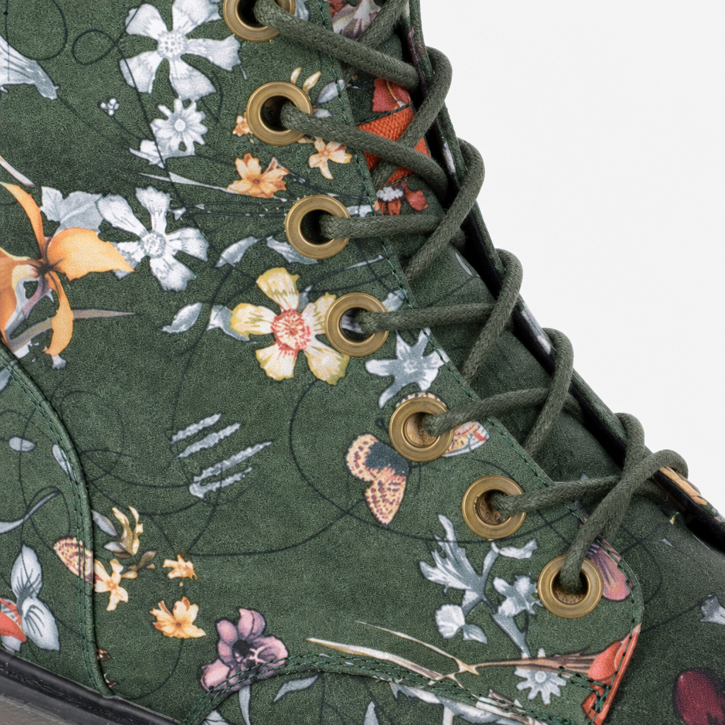 Cipriata ANNETTA Womens Ankle Boots Green Floral