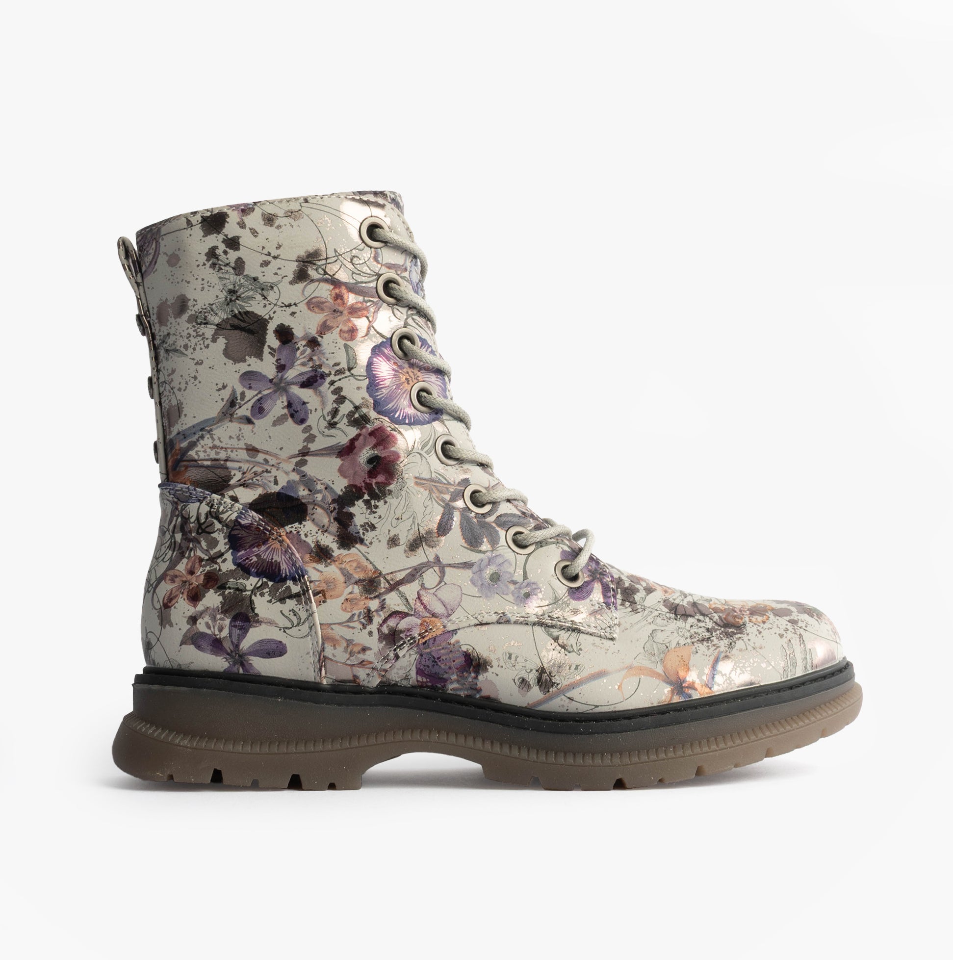Cipriata  L310LFM Womens Ankle Boots Light Grey/Floral