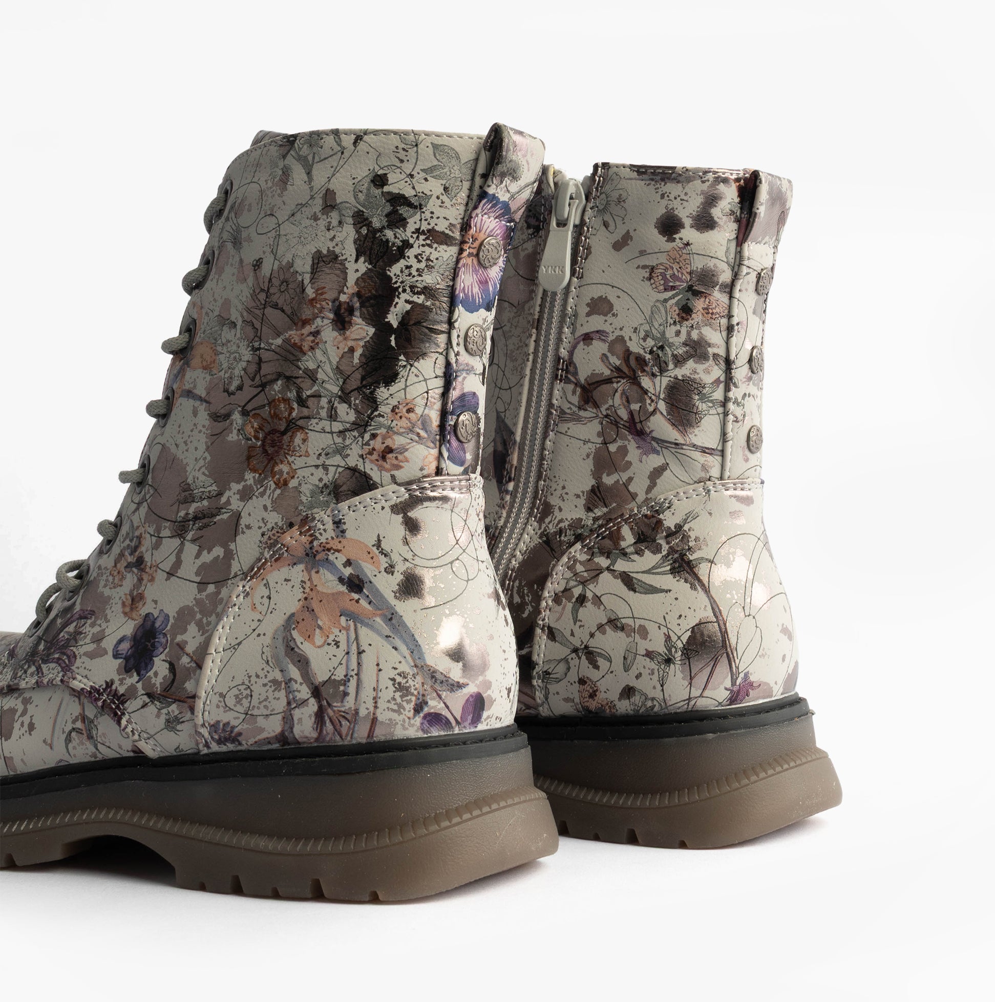 Cipriata  L310LFM Womens Ankle Boots Light Grey/Floral