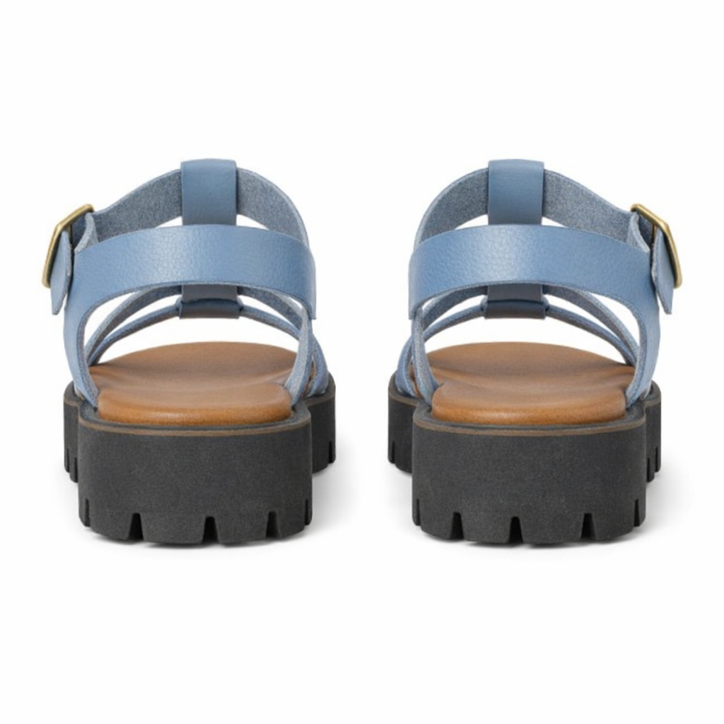 Cipriata AZIA Womens T-strap Sandals Blue