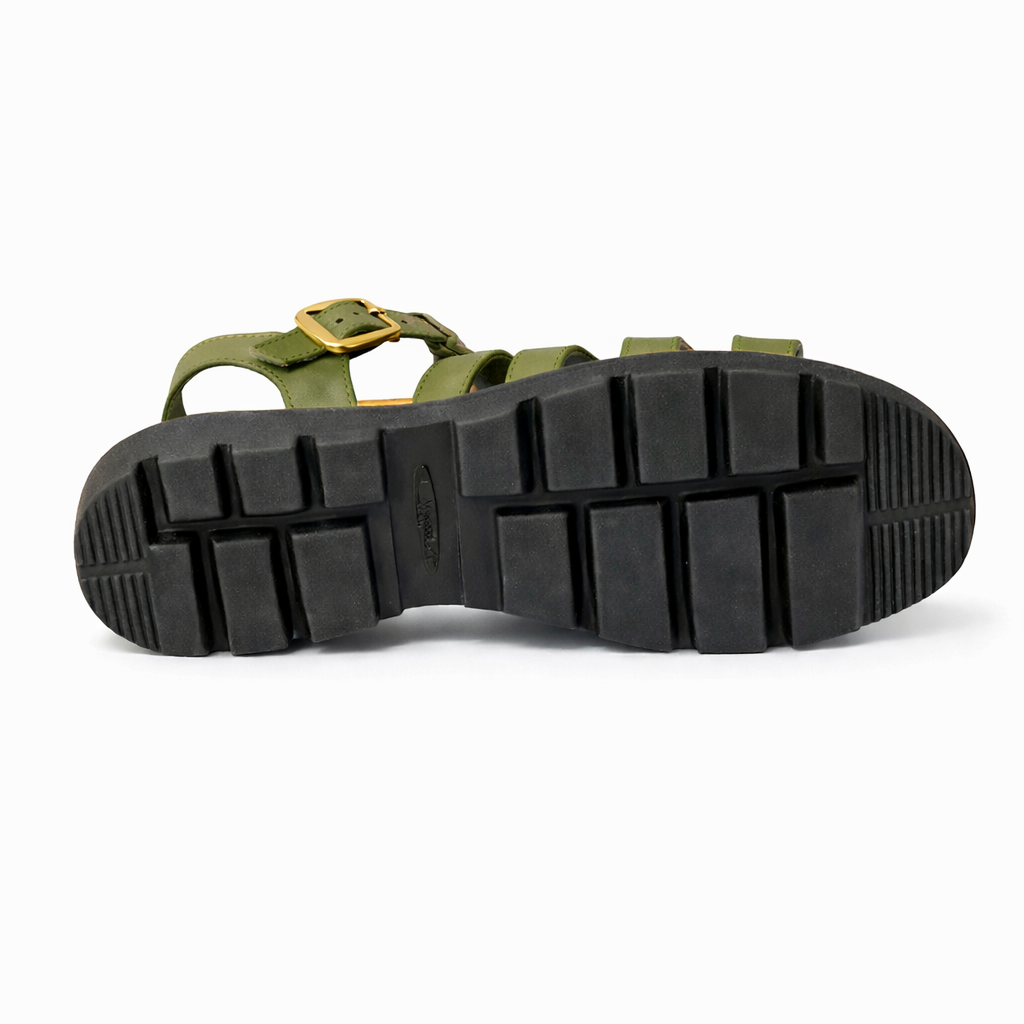 Cipriata AZIA Womens T-strap Sandals Green