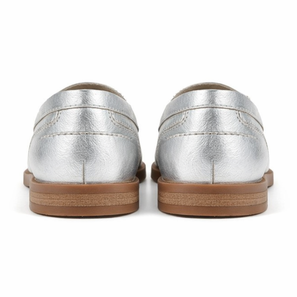 Cipriata NICOLOSA Womens Loafer Shoes Silver