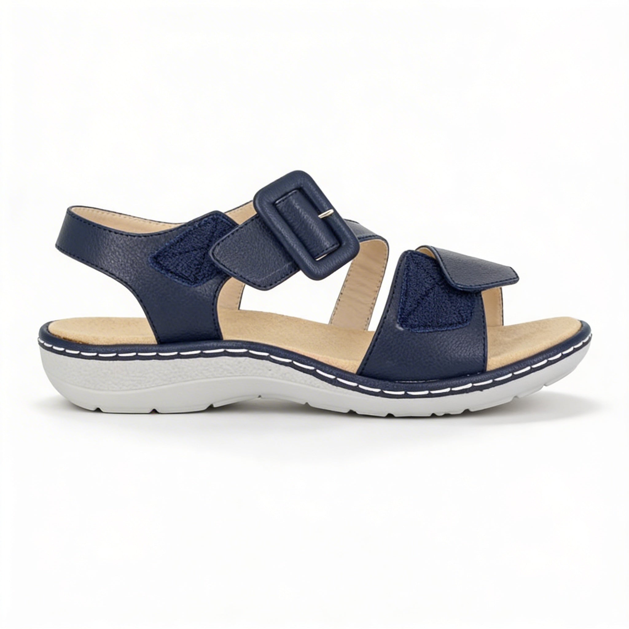 Cipriata CIRETTA Womens Cross Strap Sandals Navy