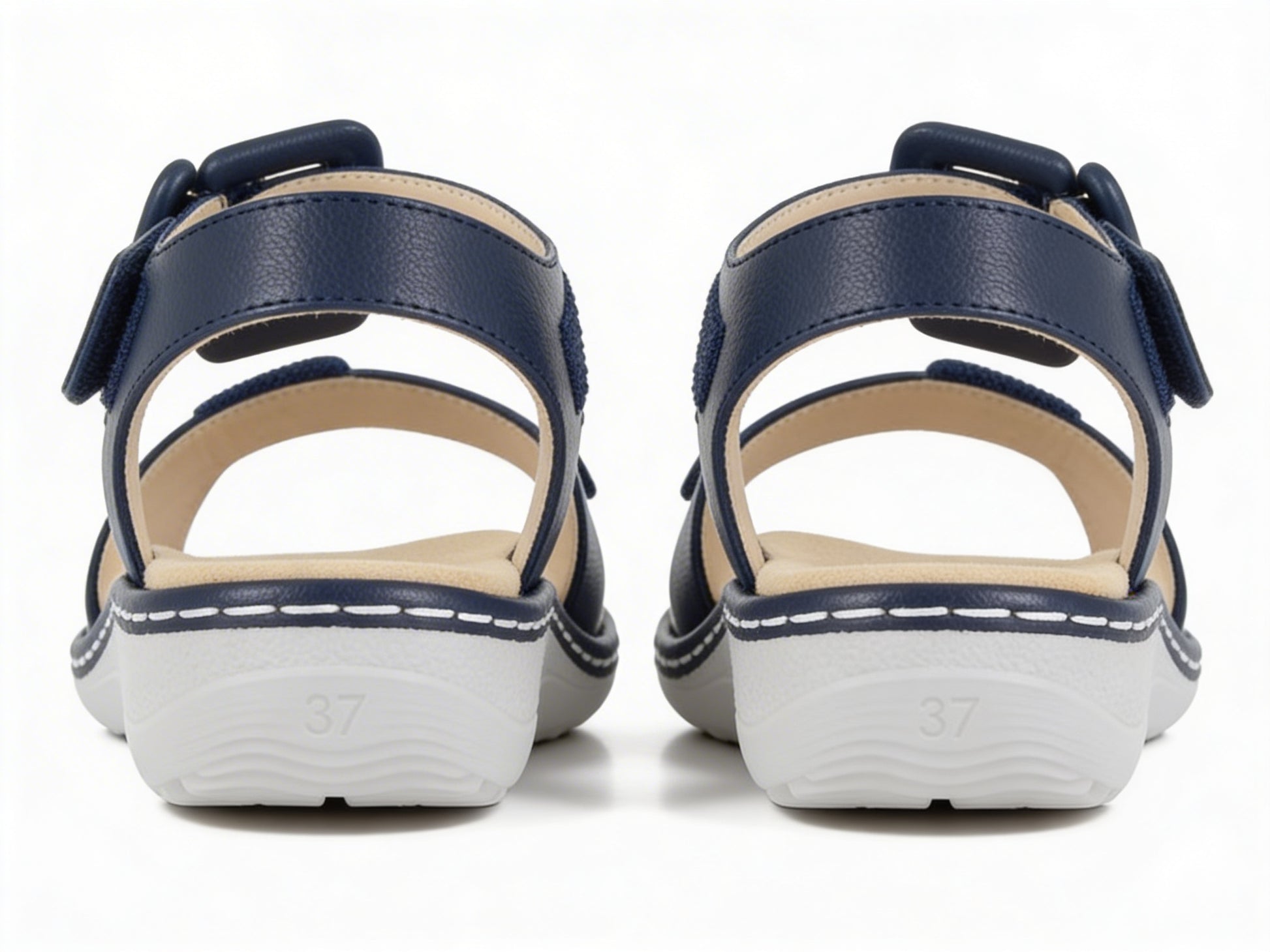 Cipriata CIRETTA Womens Cross Strap Sandals Navy