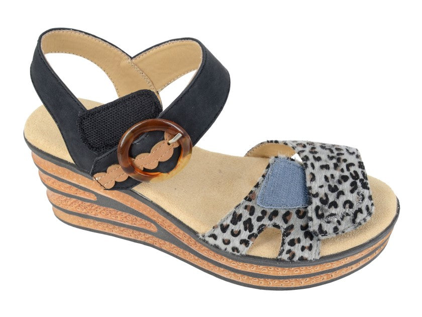 Cipriata DANTA Womens Ankle Strap Sandals Black
