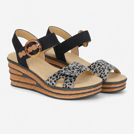 Cipriata DANTA Womens Ankle Strap Sandals Black