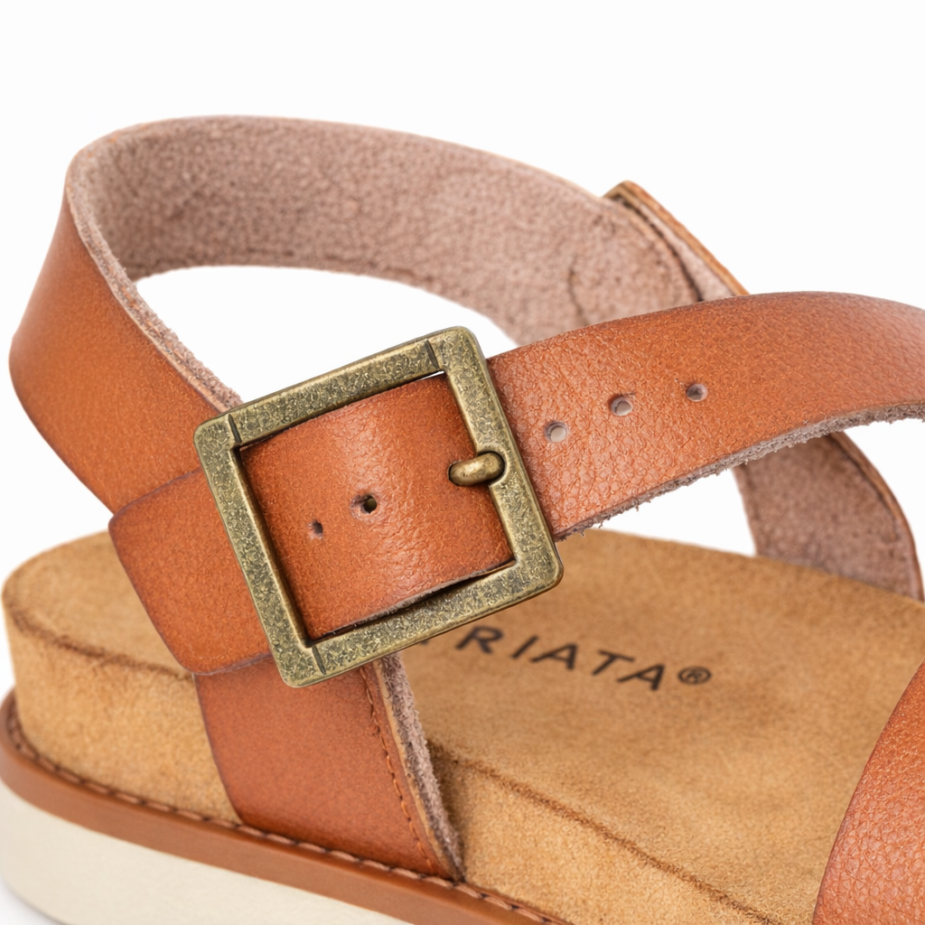 Cipriata OLVIA Womens Cross Strap Sandals Tan
