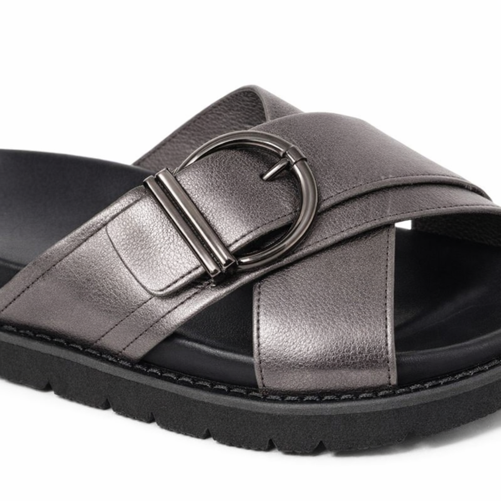 Cipriata DALIA Womens Mules Sandals Pewter