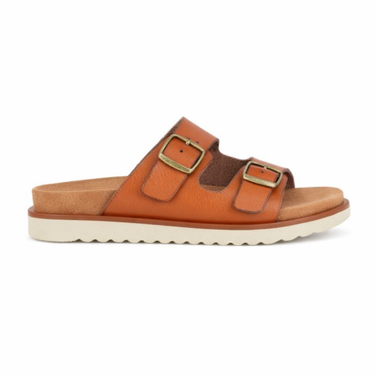 Cipriata TIBERIA Womens Mules Sandals Tan