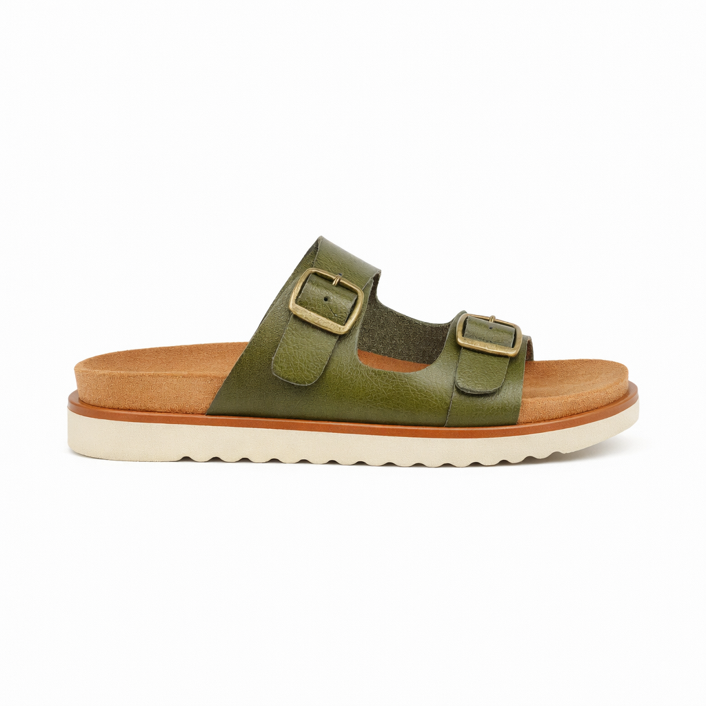 Cipriata TIBERIA Womens Mules Sandals Green