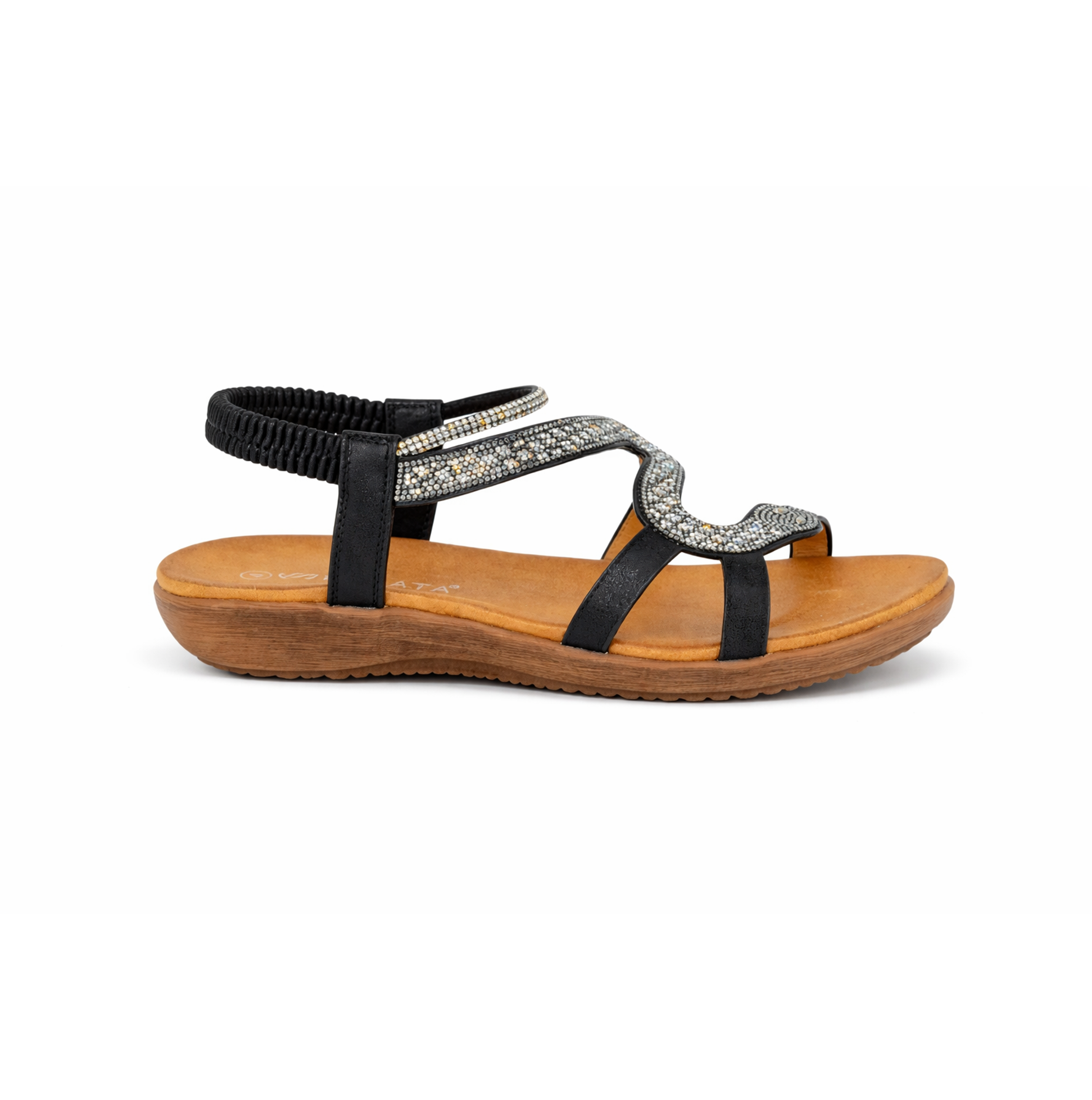 Cipriata SERPENT Womens Slingback Sandals Black