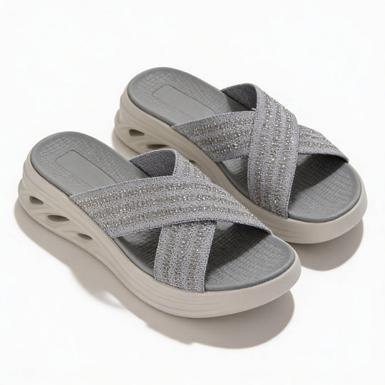 Cipriata ELINA Womens Mules Sandals Grey
