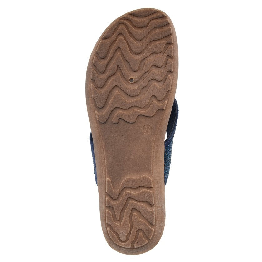 Cipriata ALCEE Womens Toe-Post Sandals Navy