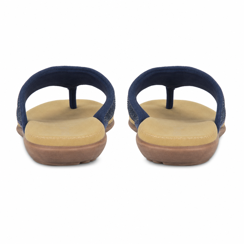 Cipriata ALCEE Womens Toe-Post Sandals Navy