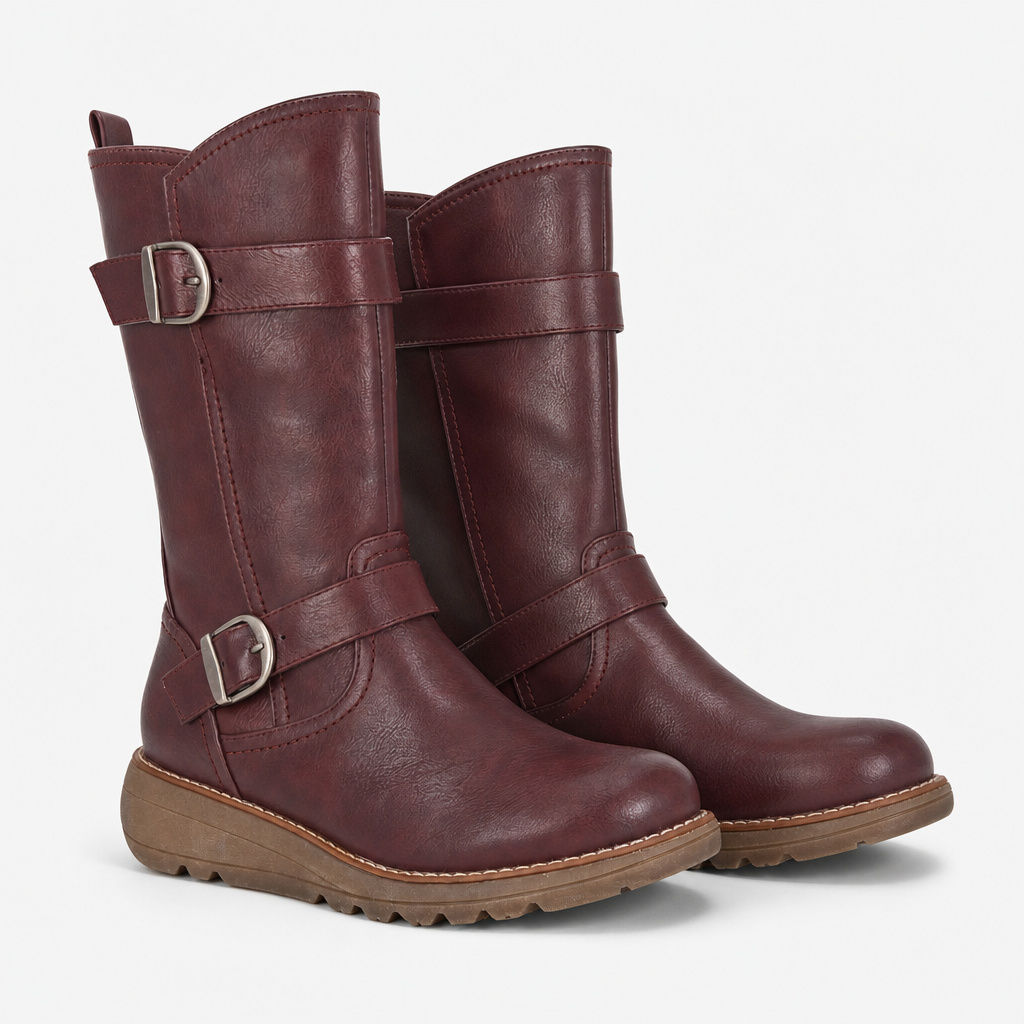 Cipriata ARCISA Womens Tall Boots Burgundy