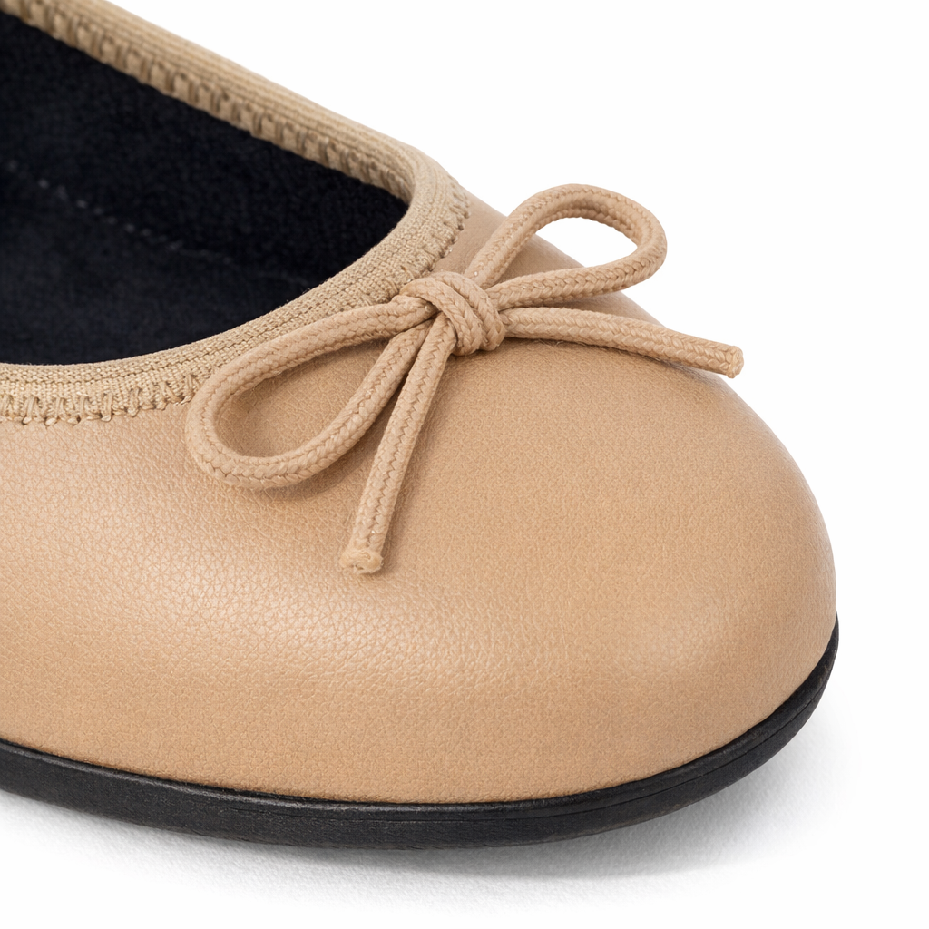 Cipriata ERIA Womens Ballerina Shoes Taupe