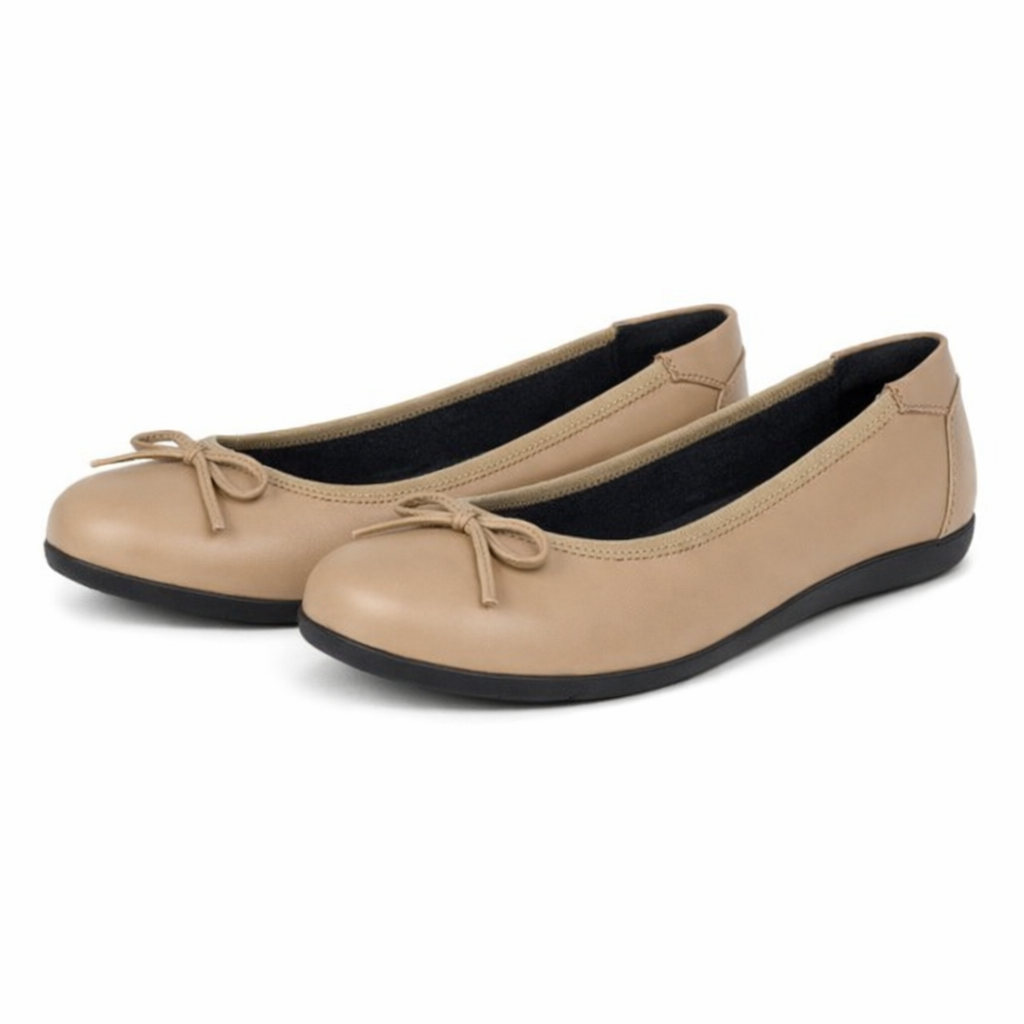 Cipriata ERIA Womens Ballerina Shoes Taupe