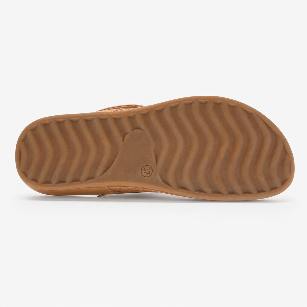 Cipriata CORINA Womens Toe-Post Sandals Light Tan