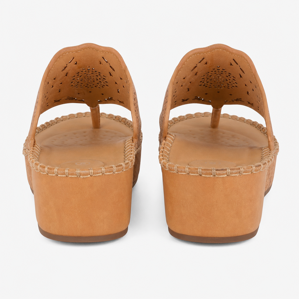Cipriata CORINA Womens Toe-Post Sandals Light Tan