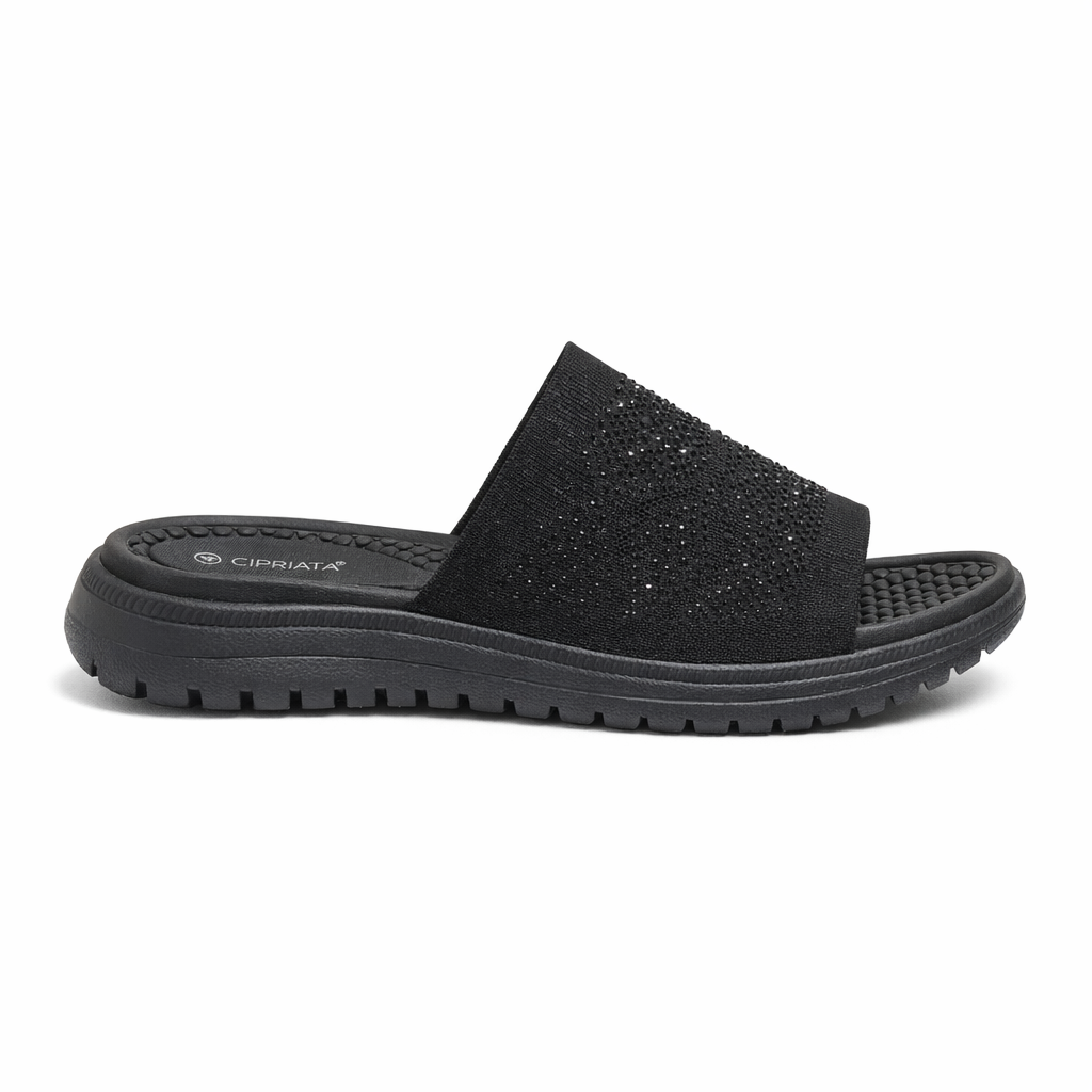 Cipriata ELIANA Womens Mules Sandals Black