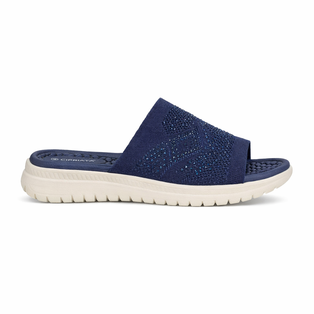 Cipriata ELIANA Womens Mules Sandals Navy Blue
