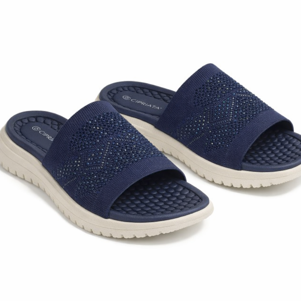 Cipriata ELIANA Womens Mules Sandals Navy Blue