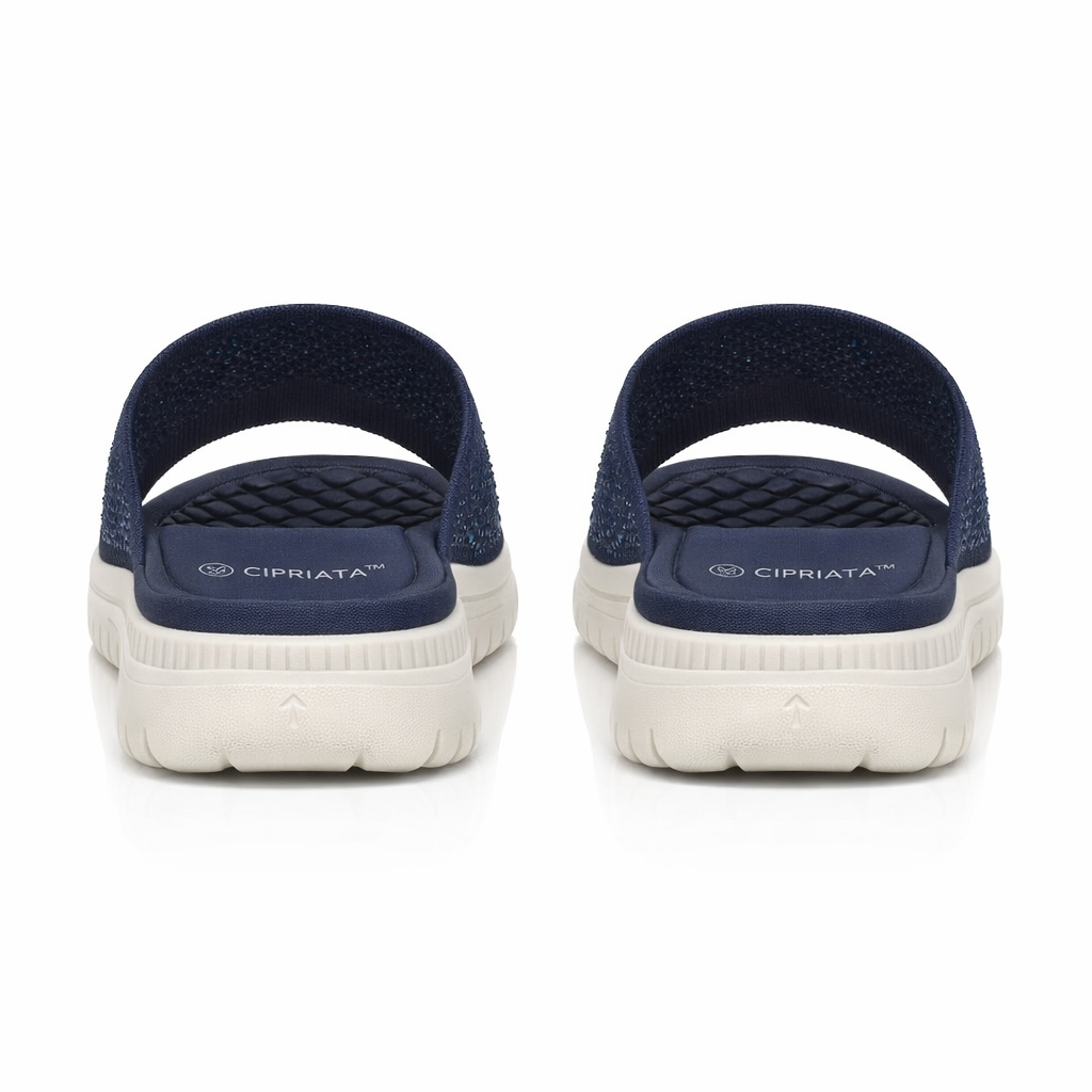 Cipriata ELIANA Womens Mules Sandals Navy Blue