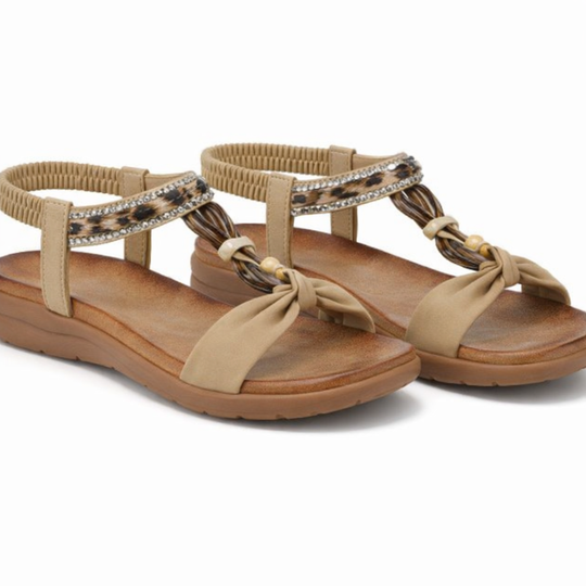 Cipriata GIOVINA Womens Slingback Sandals Beige
