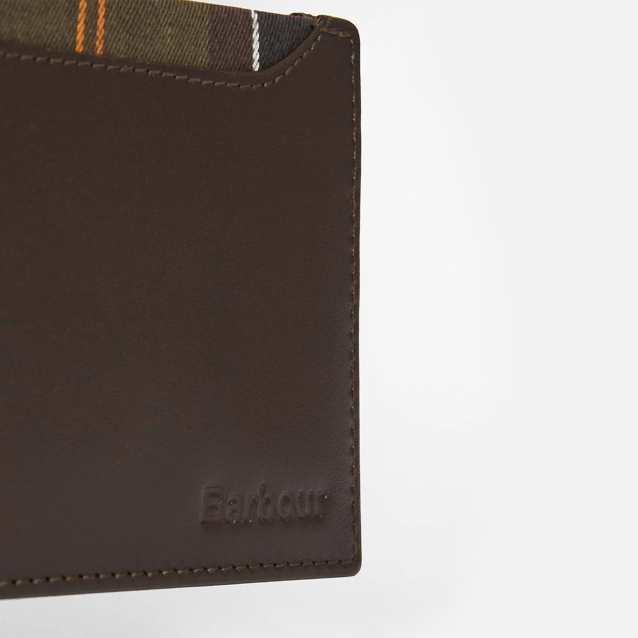 Barbour BRODICK Mens Bifold Wallet Brown/Classic Tartan