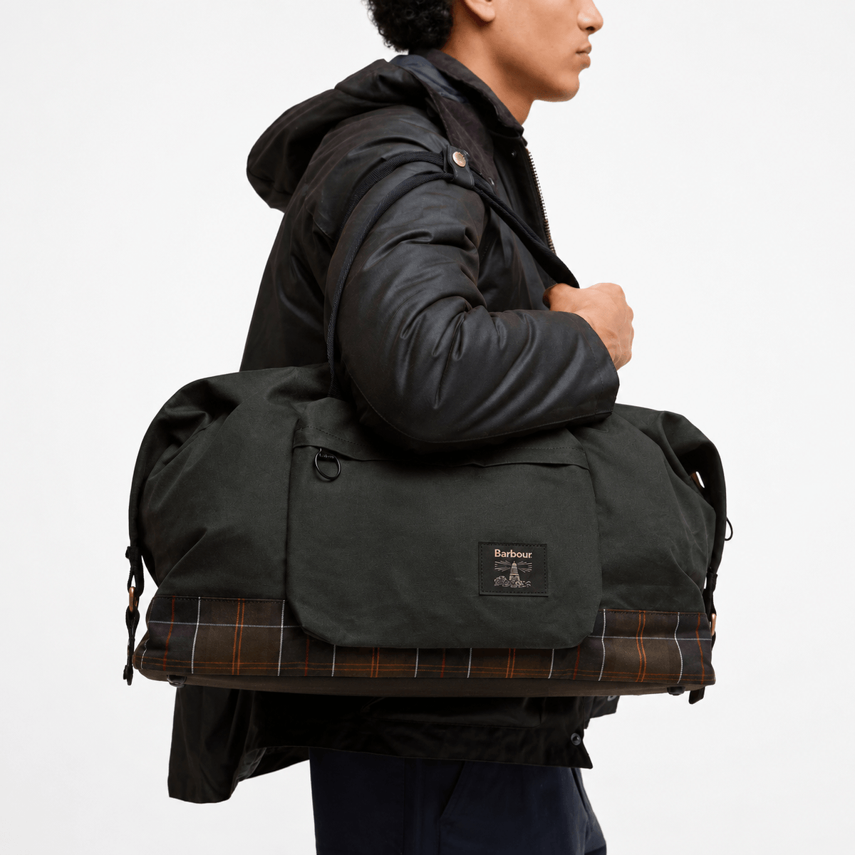 Barbour FIELD WAX HOLDALL Unisex Adults Holdall Bag Sage/Classic