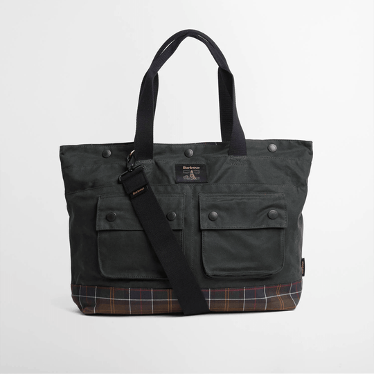 Barbour FIELD WAX TOTE Womens Tote Bag Sage/Classic