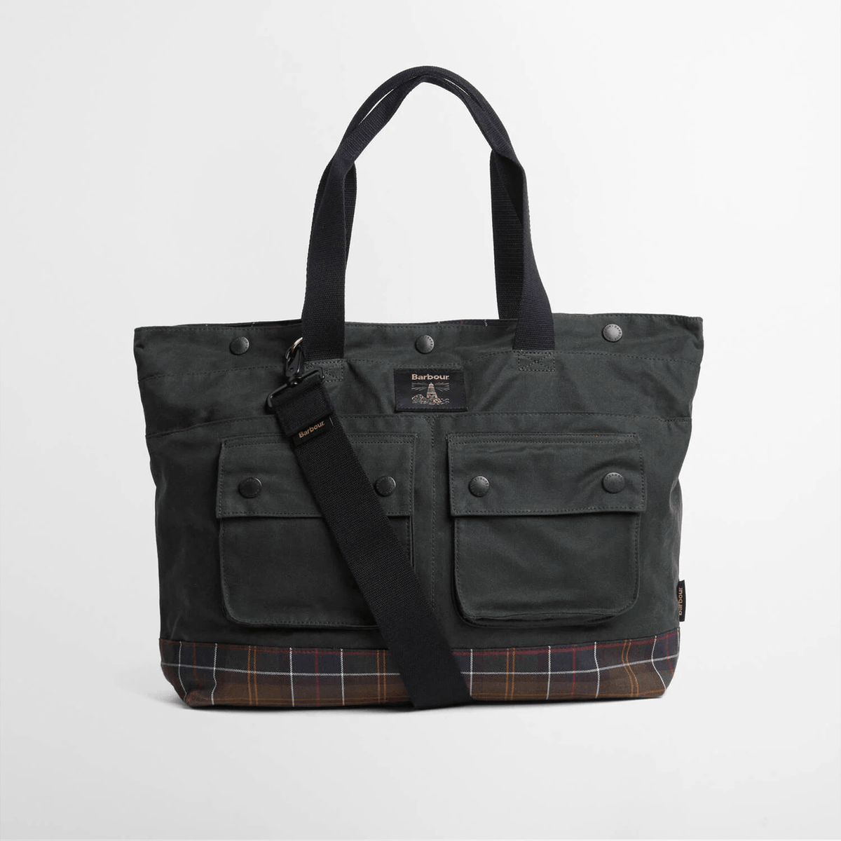 Barbour FIELD WAX TOTE Womens Tote Bag Sage/Classic