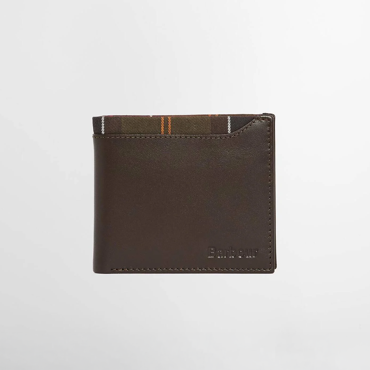 Barbour BRODICK Mens Bifold Wallet Brown/Classic Tartan