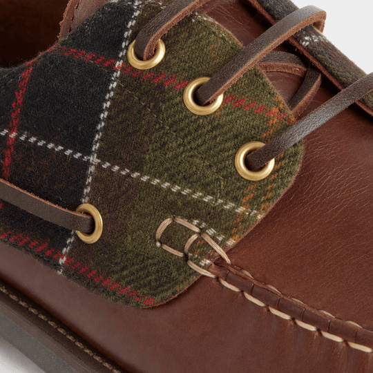 Barbour DECK BOAT Mens Boat & Deck Shoes Brown/Classic Tartan