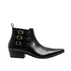 Club Cubano LORENZO Mens Leather Cuban Heel Boots Black