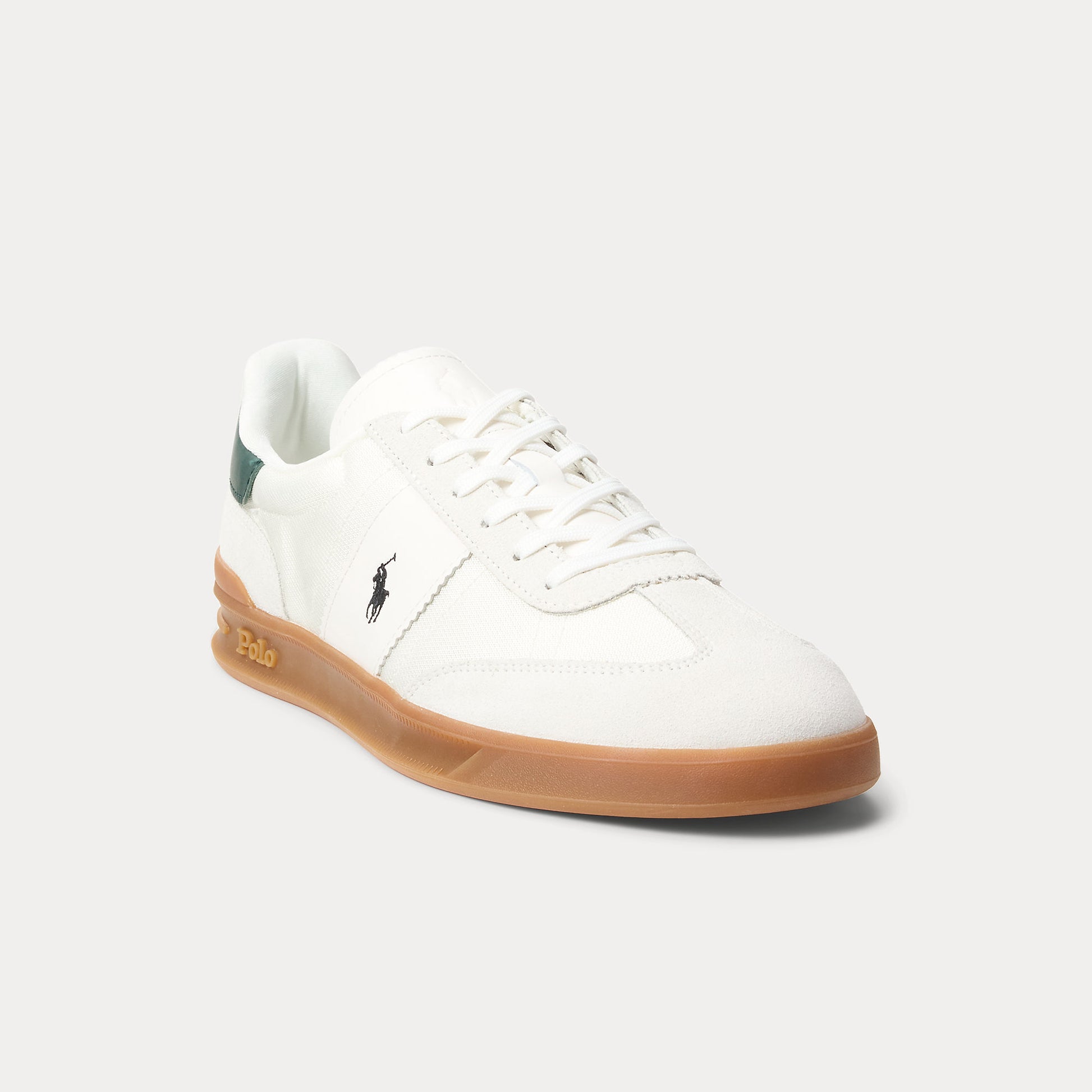 Polo Ralph Lauren HRT AERA PP Mens Court Trainers Bianco/College Green