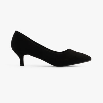 Comfort Plus TEXAS Womens Shoes Black - Faux Suede