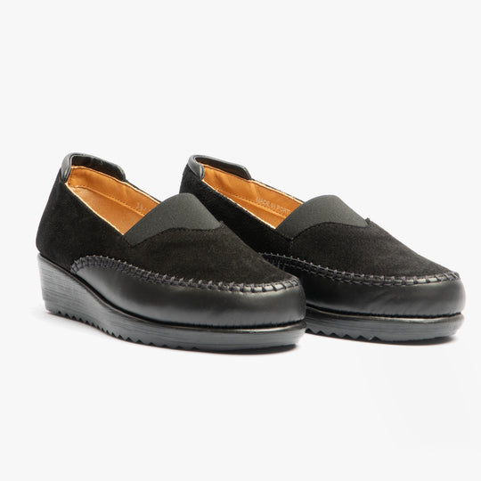 Comfortology DIA Womens Suede Shoes Black