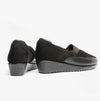 Comfortology DIA Womens Suede Shoes Black